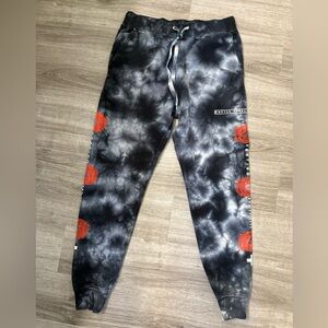 Empyre Joggers Size S. Unisex.Surplus Co Vertigo EMT  Black Tie Dye Joggers